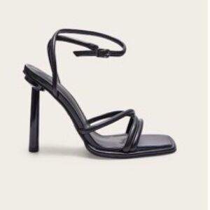 Brand New PLT Black Strappy Heels